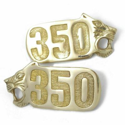 Fits Royal Enfield Bullet Monogram Badge Set 350 Lion Design Tool Box ECs