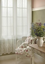 Floret White Lace Window 60 x 63 Panel by Heritage Lace