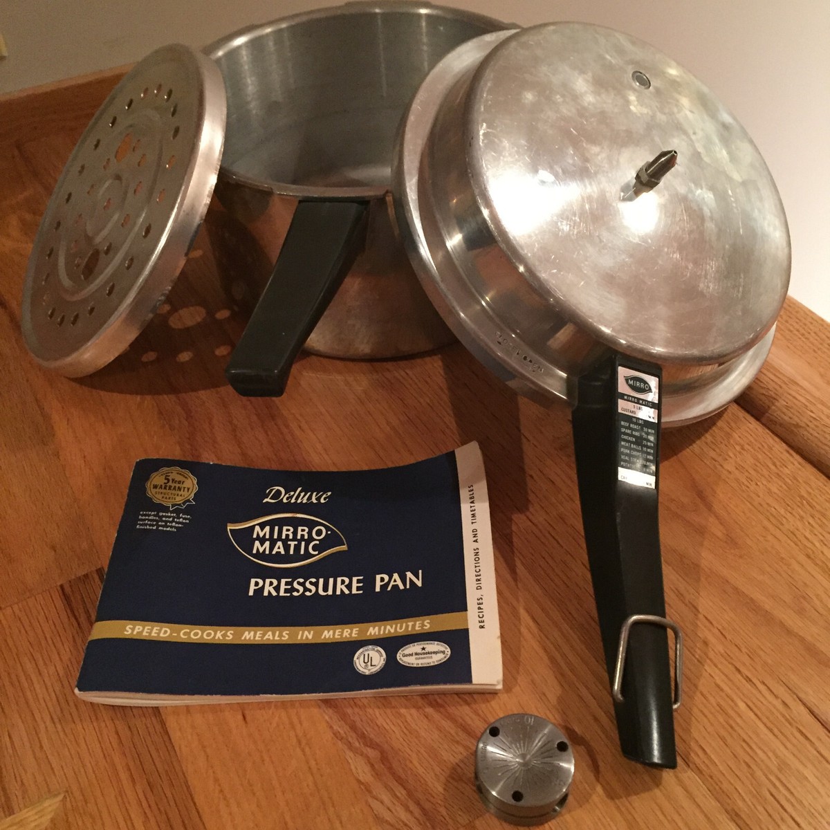 Mirro-Matic 4 qt Deluxe Pressure Pan Cooker M-0294 ~ VTG 1965 | eBay