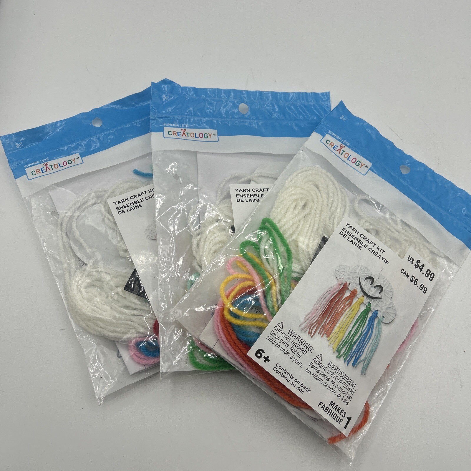 Lot Of 3 Kits Creatology Cloud Yarn Craft 27 Pieces Kit Ages 6+ eBay