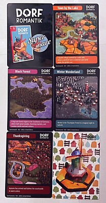 Dorfromantik Card Set - Super Rare Games (6 Trading Cards in Total)