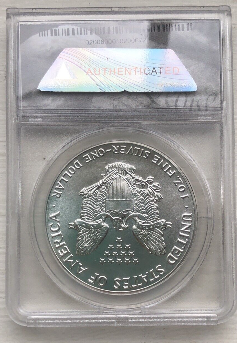 MS69 Silver Eagle Dollar ANACS Certified- 1986 | eBay