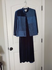 Velveteen Teal Evening Gown