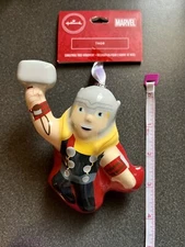 NEW W/TAG ~ Hallmark Christmas Tree Ornament ~ Puffy 3D Avengers Thor Hammer