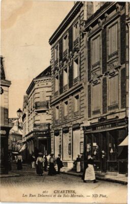 CPA CHARTRES-Les Rues Delacroix et du Bois-Merrain (177451)