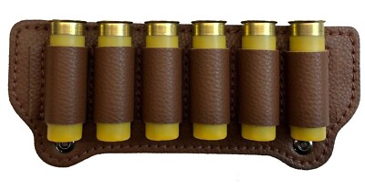 Real Leather SHOTGUN SHELL AMMO BELT SLIDE POUCH 20