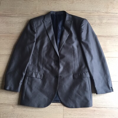 Next Herren Anzugjacke grau glänzend Slim Fit Größe 44R / 112 cm