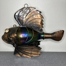 Angler Fish Life Art Home/Cabin Decor Green, Blue, Multi-Color Glass Sun Catcher