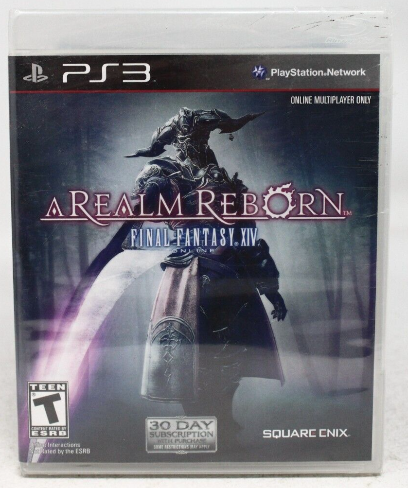Final Fantasy XIV A Realm Reborn (PlayStation 3, PS3) - New