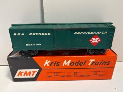 KMT KRIS MODEL TRAINS O GAUGE REX 6100 REA EXPRESS REEFER CAR W/ BOX