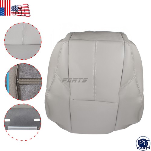 For 2007-14 Chevy Silverado 1500 2500 HD Driver Bottom Leather Seat Cover Black - Foto 11