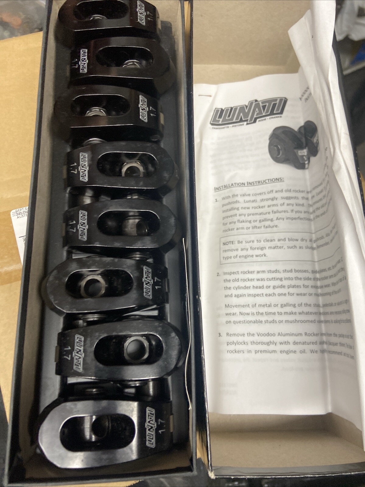 Lunati Voodoo Aluminum Roller Rocker Arms (1.7 Ratio, 7/16" Stud