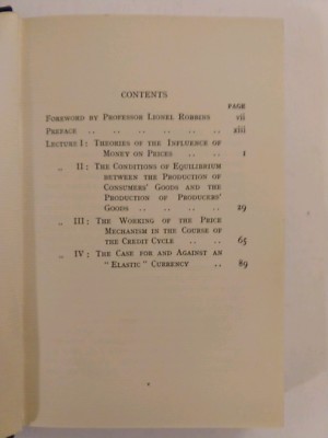 Prices and Production ~ F. A. HAYEK ~ 1st Edition ~ 2nd