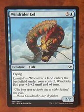Windrider Eel MTG Magic the Gathering Card NM Near Mint EO1