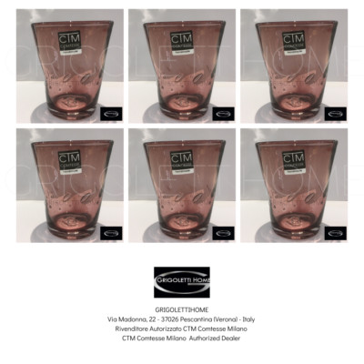 Ctm Comtesse - Samoa Plum - 6 Water Glasses H 10 Cm - Retailer