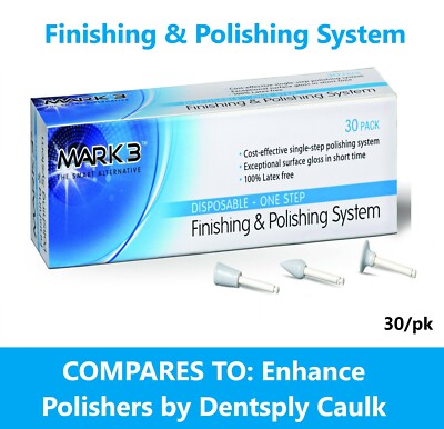 Dental Composite Polishing and Finishing Polisher 1-step Polishing System, 30/bx