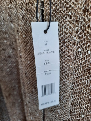 NWT W118 By WALTER BAKER Elizabeth Jacket Gold Size M Medium Orig $188.00 - Picture 9 of 11