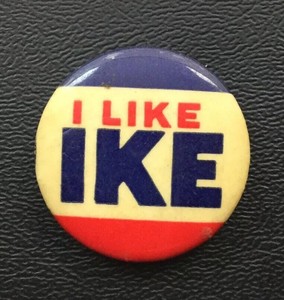 1952 1 Rare Blue Over Red Eisenhower Pin I Like Ike Celluloid Button E03 Ebay