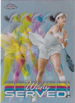 Topps Chrome 2024 Tennis No. SER-XW Winyu Wang Served! Refractor
