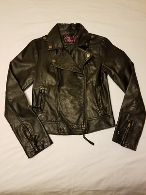 Veste Moto Say What - Taille M (Juniors), Noir, Courte (cropped) - Occasion Très Bon état