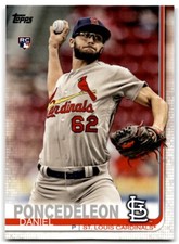 2019 Topps Series 1 Daniel Poncedeleon Rookie St. Louis Cardinals #140