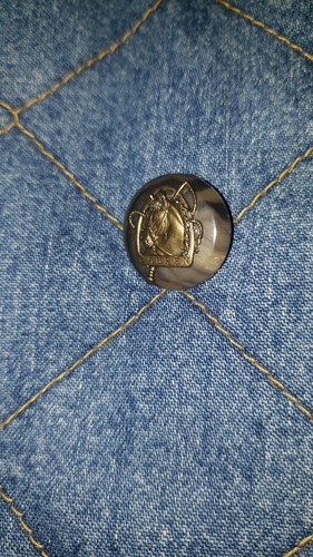 Ralph Lauren Women's Blue Denim Equestrian Quilted Barn Chore Jacket 1X - Picture 5 of 13