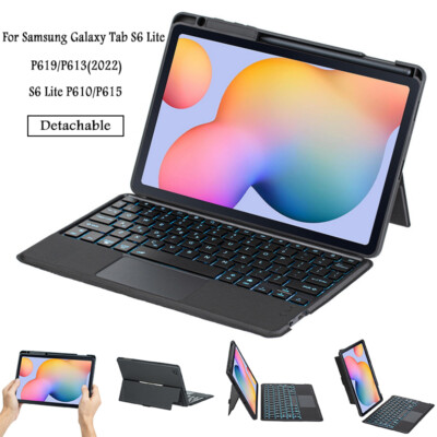 Bluetooth Keyboard Folio Case Cover For Samsung Galaxy Tab S6 Lite