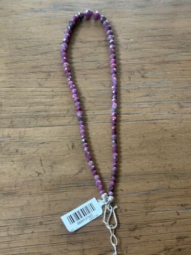 Jay King RUBY Sterling Silver 18" Graduated Bead Necklace NWT - Picture 7 of 16