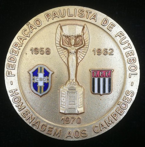 MEXICO 1970 WORLD CUP FOOTBALL CHAMPIONSHIP JULES RIMET TO BRAZIL MEDAL