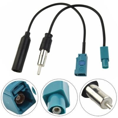 Car Stereo FM AM Radio Antenna Adapter Cable Fakra Z To DIN Durable Replace Kits