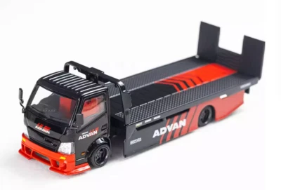 TM 1:64 Advan H300 Flatbed Transport Trailer Truck Model