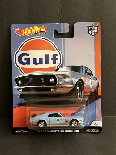 HOT WHEELS PREMIUM CAR CULTURE 2018 GULF '69 FORD MUSTANG BOSS 302
