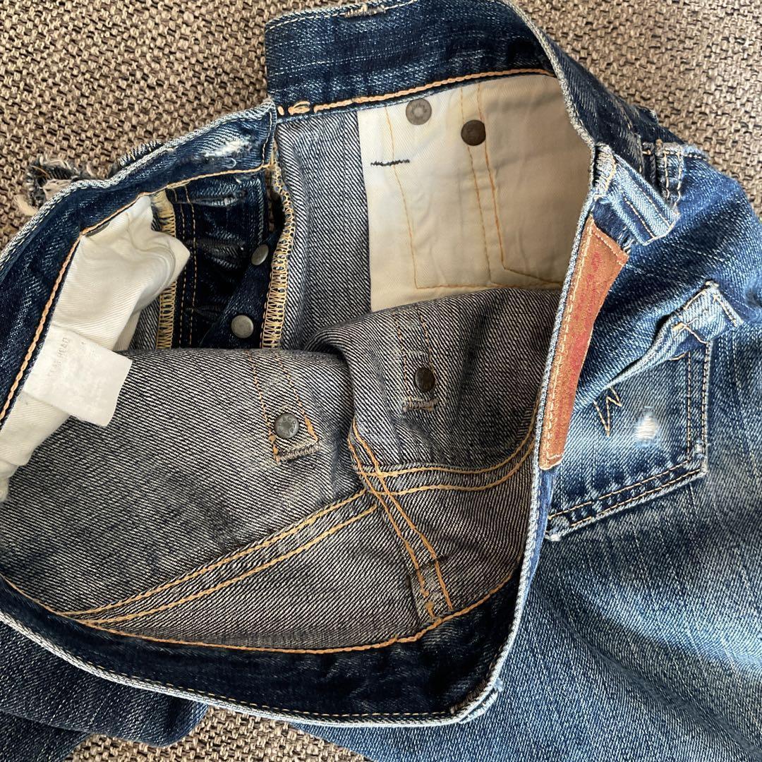 THE FLAT HEAD 3005 XX Denim Pants Straight W28 Inseam 76cm THE FLAT HEAD 3005 XX Denim Pants Straight W28 Inseam 76cm