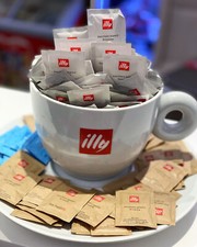 Tazzona Grande Tazza Maxi Tazzina 22cm piatto 29cm  illy Caffè  Porta Zucchero 