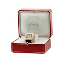 CARTIER Large Steel & 18K Yellow Gold 38mm 3774 Santos 100 Box Warranty MINTY 4