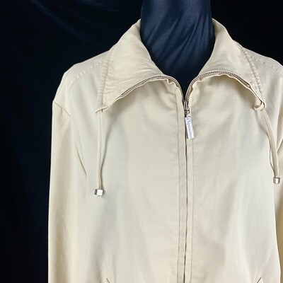 Aquascutum London Bomber Jacket L Mens Yellow Hand Fathers Day Golf Gift 