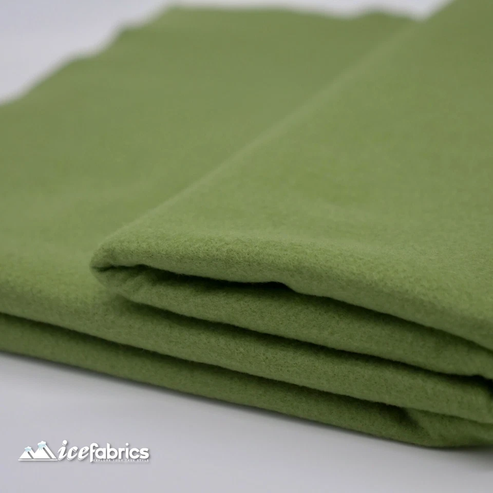 Olive Green ACRYLIC FELT FABRIC By The Yard _72" WIDE_Thick and Soft Felt Fabric - Image 3 of 4