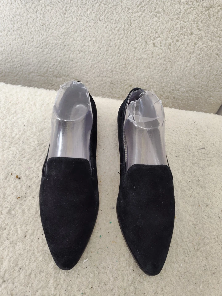 Baretraps Gyanna Women Loafers 8M Black Suede Posture+ Comfort Flats Shoes - Image 3 of 4