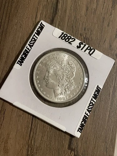 Morgan 1882 Uncirculated Silver Dollar $1 US Coin 0.9 Fineness
