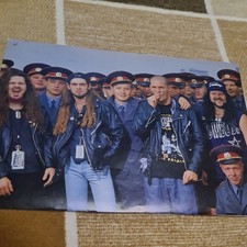 Vintage PANTERA DIMEBAG DARRELL PHIL ANSELMO / STEVE VAI A4 POSTER KERRANG