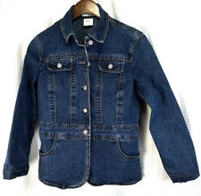 FDJ French Dressing Structured Jean Jacket Women’s Size Small