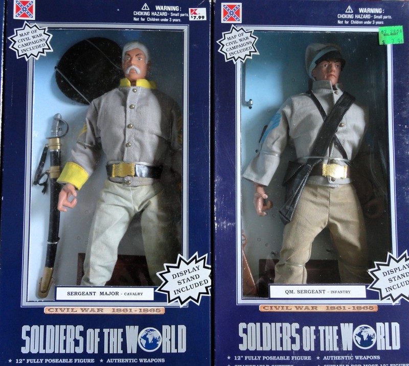 12-Civil War Confederate Soldiers 12" Tall Figures