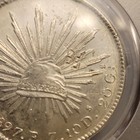 1897 Zs FZ Mexico 8 Reales Silver Coin PCGS Genuine Chop Mark UNC Detail — photo 2
