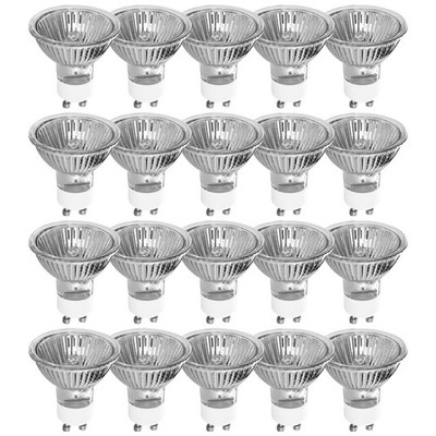 20 x Tesco Halogen Reflektor 50W GU10 220-240V warmweiß 2700K dimmbar 2000h 35°