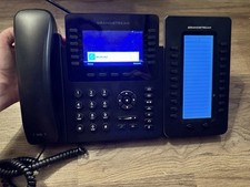 Grandstream GXP2170 12-Line HD IP Office Phone System w/ GXP2200EXT Module WORKS