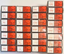 New York Times on Microfilm Reels Jan-Dec 1977 Lot of 29