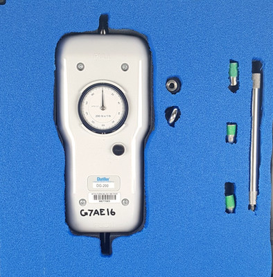 Chatillon Ametek DG-200 Mechanical Force Gauge 200 x 1b in Case, Working