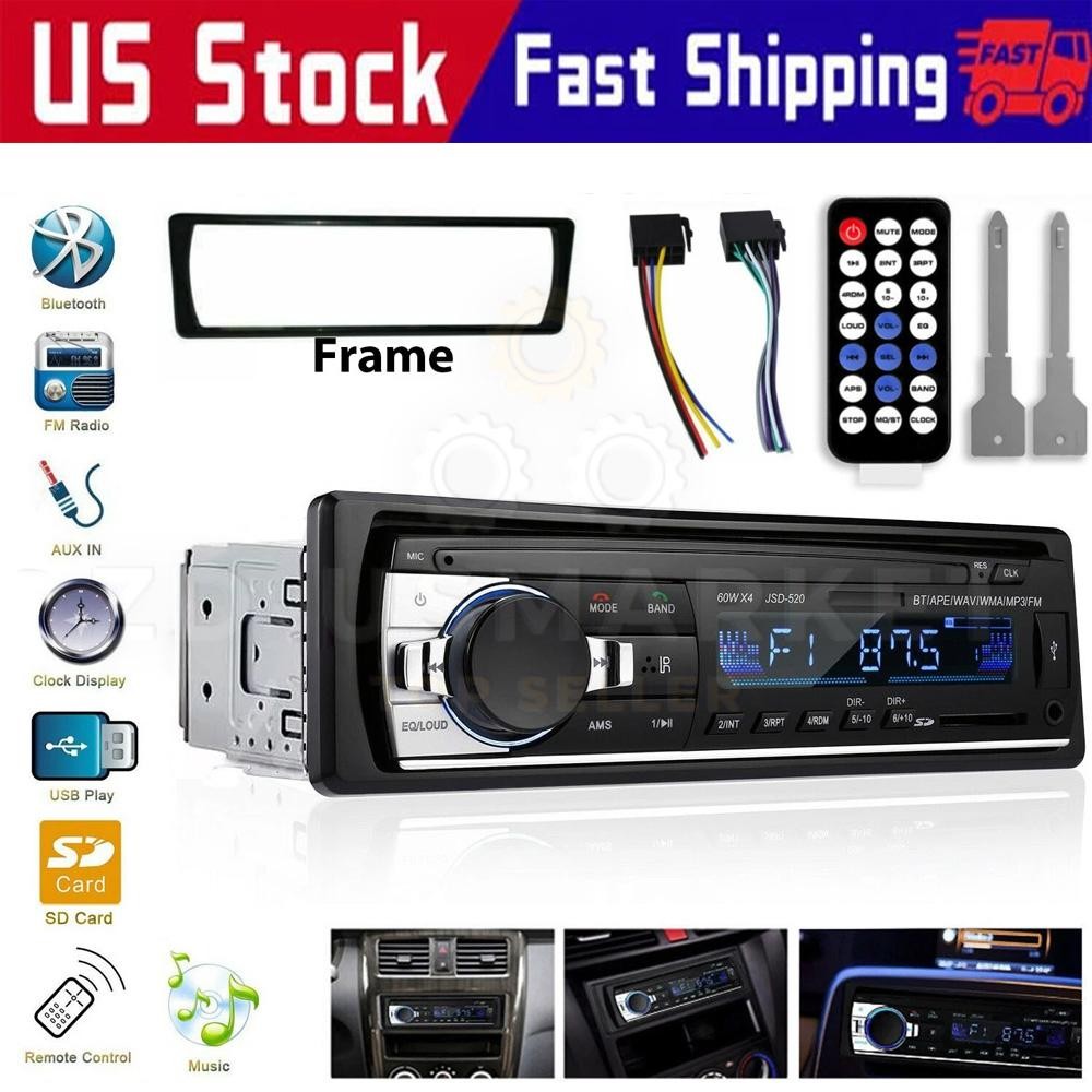 Audio In-dash Fm Aux Input Receiver Sd Usb Mp3 Radio Player