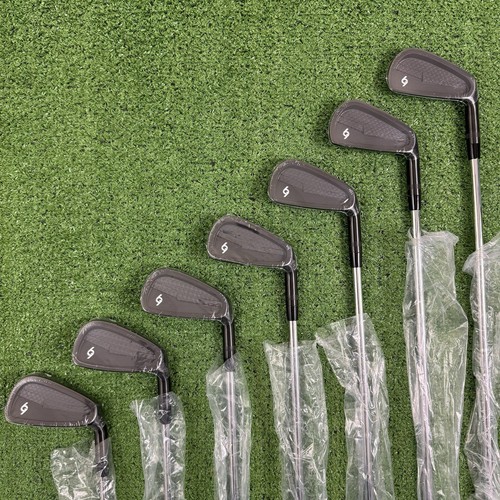 69 Golf Iron Set Matte Black 4-PW Steel Right Handed Uniflex
