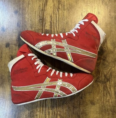 1996 Sample Asics Tiger Dave Schultz Gold Medal Wrestling Shoes